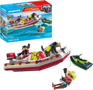 Playmobil Fireboat with Aqua Scooter (71464)