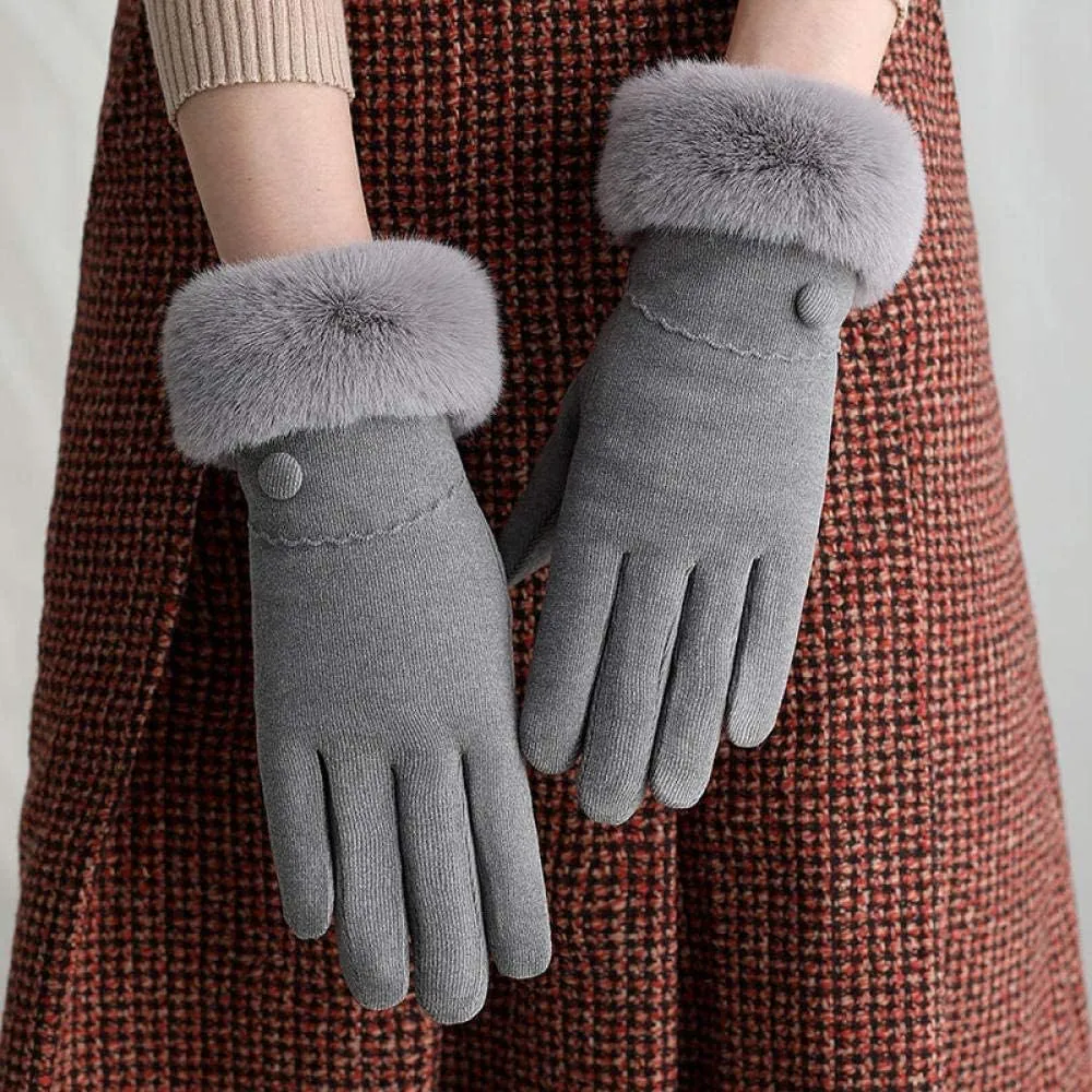 Plus Velvet Touch Screen Warm Cycling Gloves (F) (J) Women's Winter Warm Gloves Touch capable glacial insult Screen Winter Gloves Women's 