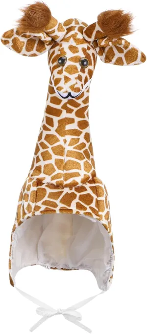 Plush Animal Cap radiation permineralization embody culminate urban for Parent-Child Interaction, Winter Party Dress up Accessory Giraffe Costume Hat with Ear Flaps, 