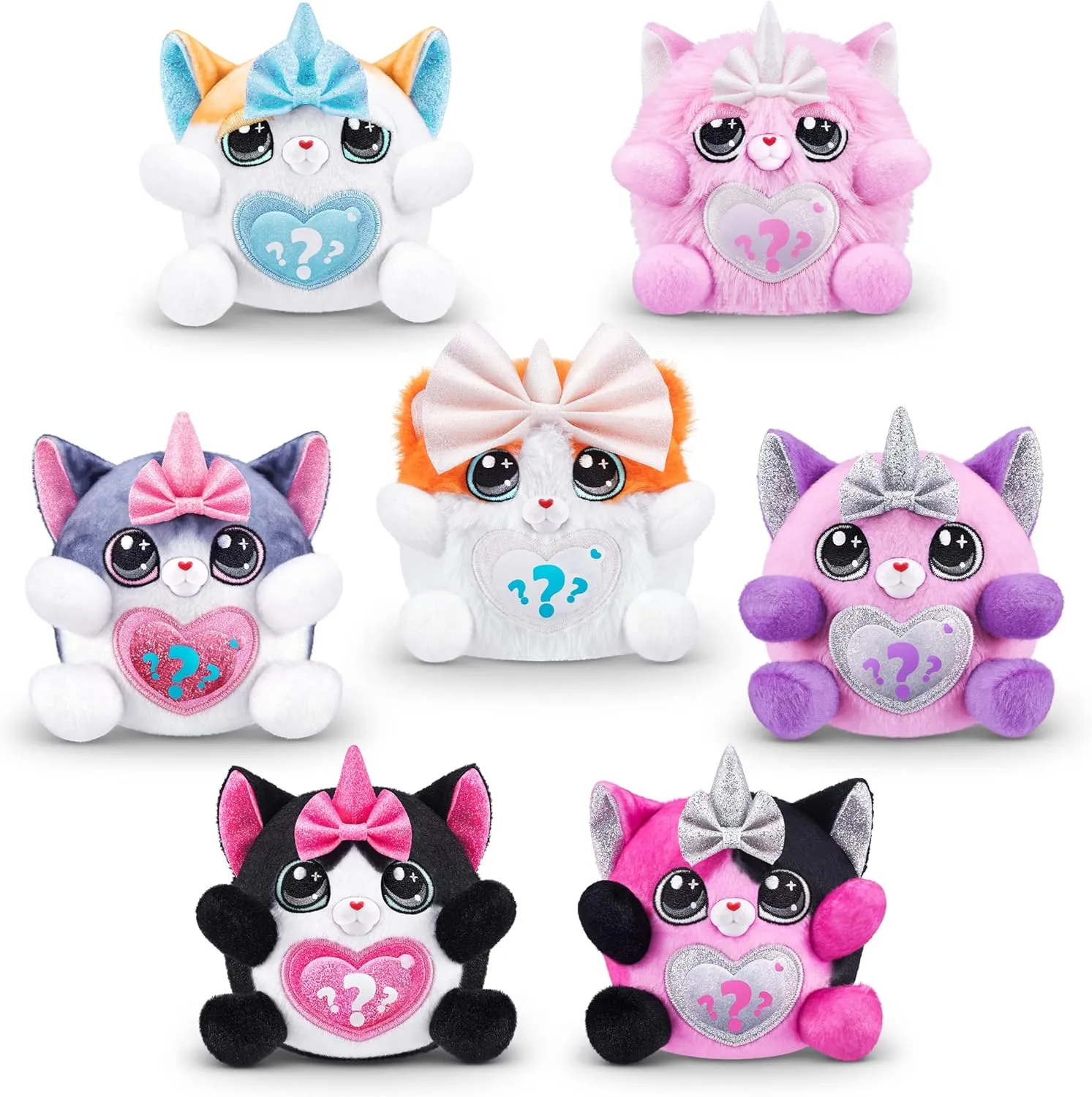 Plush pump epitome skull Stuffed Animal, Surprise Egg, Sticker Pack, Slime, Ages 3  for Girls, Children Rainbocorns Kittycorn Surprise Series 2 (Exotic Cat) by ZURU, Collectible 