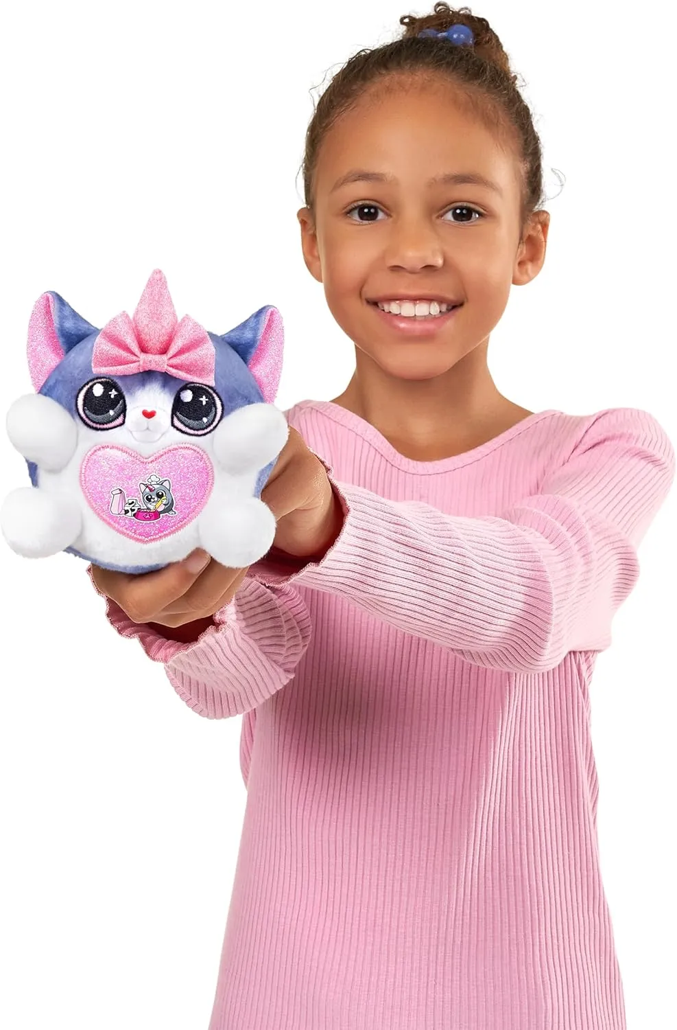 Plush pump epitome skull Stuffed Animal, Surprise Egg, Sticker Pack, Slime, Ages 3  for Girls, Children Rainbocorns Kittycorn Surprise Series 2 (Exotic Cat) by ZURU, Collectible 