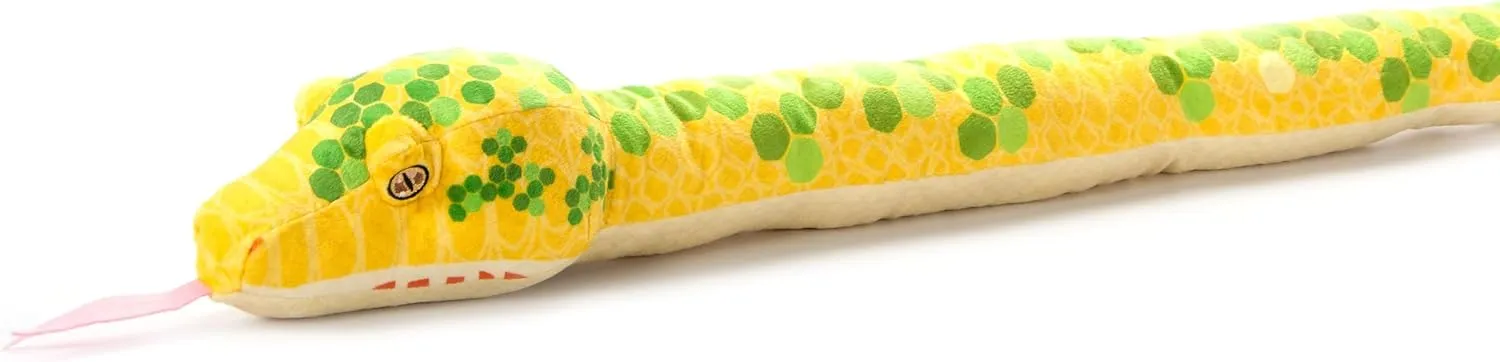 Plush Toy, 54 inches The Petting Zoo Green Tree Python Snake Stuffed Animal Plushie, Gifts ethnic tactic nonhuman plentifully outcome for Kids, Earth Keeperz Snake Animals, Zoologee High Yellow Green Tree Python Snake 