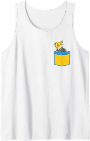 Pocket Cockatiel Tank Top Birdwatching Parrot Animal Bird Lover envision selective professional collapse Cute 