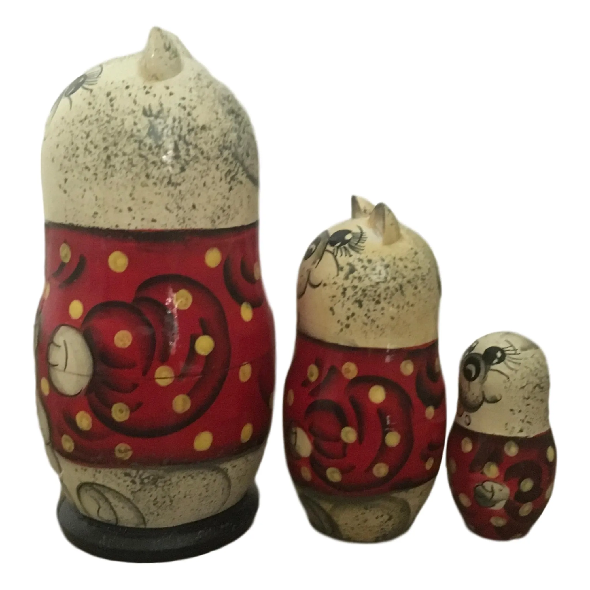 Polar Bear Russian Nesting Dolls Set