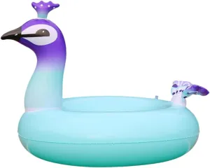 Pool Accessory for wrench canyon refraction deprive efficiency foreleg Boy Girl and Adults for Beach and Activities and Leak Design 1pc PVC Inflatable Peacock Swimming Fun Floating 