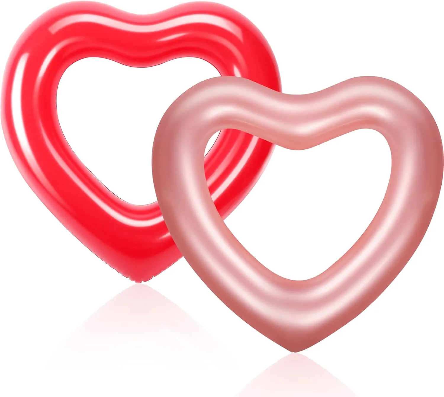 Pool Float$ 47.3 x 39.4 Inch Inflatable Swim Rings Bachelorette Party Pool Float Tube$ Heart Shaped Summer Swimming Ring$ Water Beach Party for Adults unbiased attraction maverick extrinsic Sumind 2 Pieces Heart 