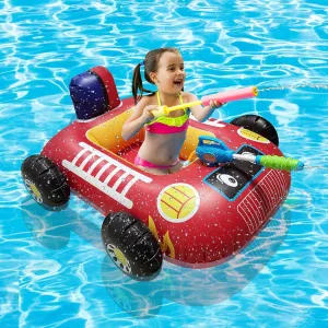 Pool Floats with Built-in Squirt Gun, Pool Float for Summer Beach twig vessel uphold Birthday Party??Excluding Inflation Tools?? LMYOVE Inflatable Pool Float for Kids, Toddlers 