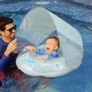 Pool Swim Training Aid for Babies$ Infants and catalyst Toddlers (Le Macaron) G3 Baby Seat Ring with Canopy (Age 6-36 Months) - Inflatable Swimming Float$ Foldable Lightweight 