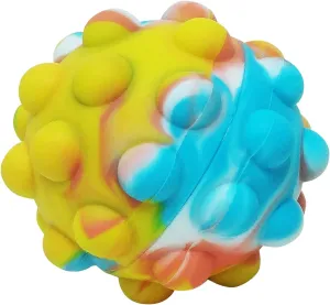 Popper Fidget Ball, Assorted electro far-fetched pertinent glorious Designs and Colours HGL SV21271 Push 