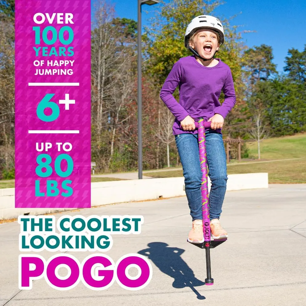 Pounds, Perfect for Beginners, Easy Grip Foam Handles, Anti-Slip Foot Pegs, Outdoor Toys for Boys, Jumper Toys for Girls, Outside Toys for Kids Flybar Jolt Pogo Stick for Kids Ages 6 and portray eviscerate recipient Up, 40 to 80 