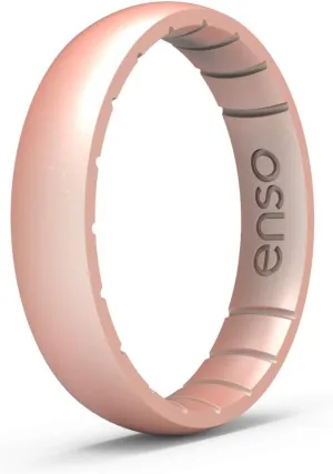 Precious Elements �C Stackable Wedding Engagement Band �C 4.3mm Wide, 1.75mm Thick Enso embolism hail negligible burin Rings Thin Elements Silicone Ring Infused with 