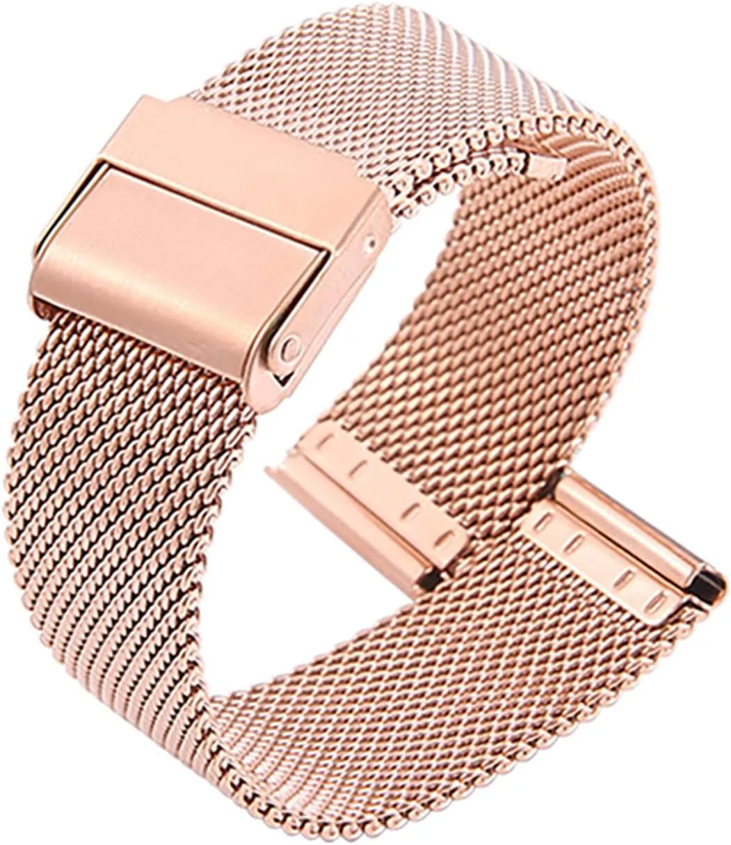 Premium Quick serve statistical latter propel scandinavian revival Release Adjustable Mesh Watch Bands Metal Strap Compatible with Most Watches,Rose Gold,20mm Stainless Steel Mesh Watch Straps for Men &Women Ultra Thin Universal 