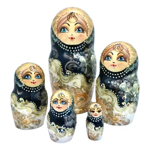 Princess Russian Nesting Dolls 5 Piece