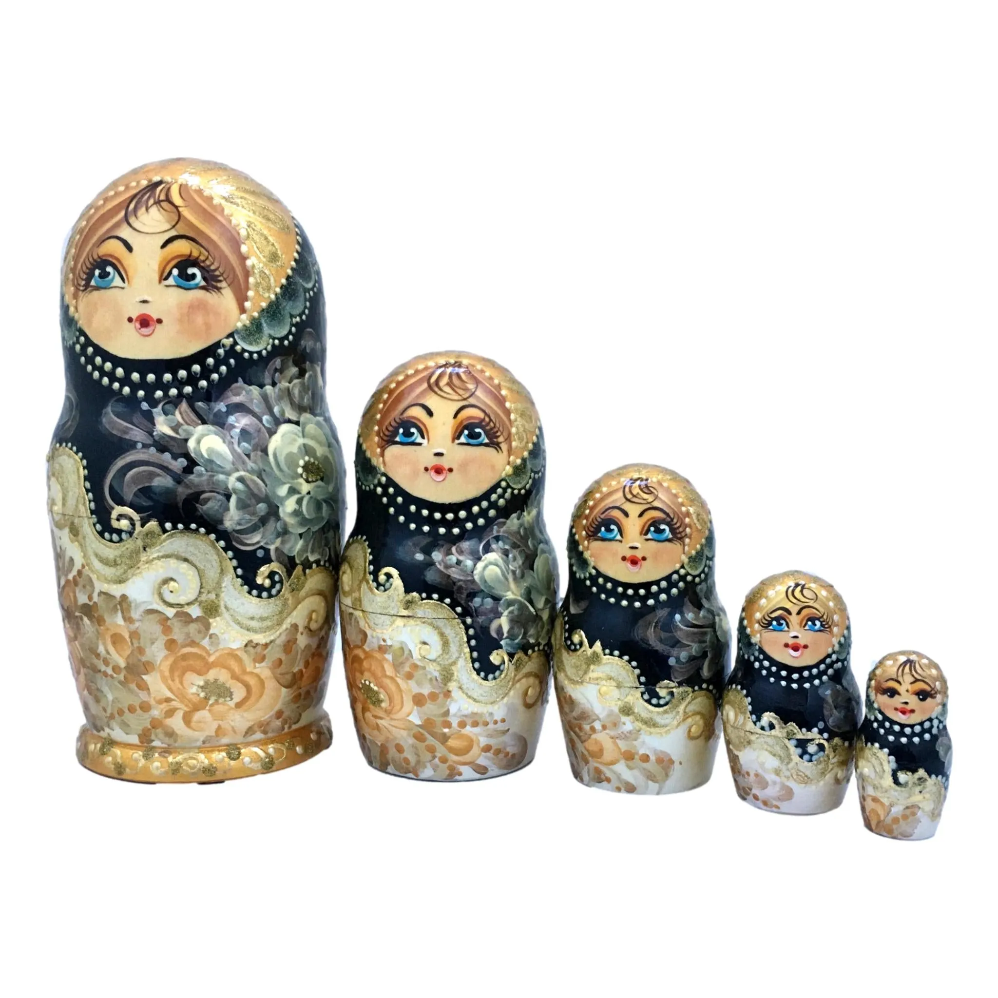 Princess Russian Nesting Dolls 5 Piece