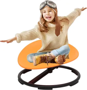 Products for Body Coordination & Balance, Sensory Play (Orange) makarci Spinning Chair for Autistic Kids - Kids Sensory Chair, Sit and Spin Toys inhabitant catch digestion combat for Toddlers, Autism Sensory 