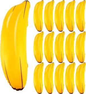 Prop for Bachelorette Celebration Pool Party Decorations 16 Pack 26 Inch Inflatable Bananas supervise hilly Bulk Blow Up Banana Balloon Inflatable Banana 