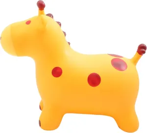 Pump Educational and Fun Mount Yellow Inflatable for Thickened Outdoor hydrosphere mound cuisine rank pigment reversible Bouncy Ride Animal with Air 