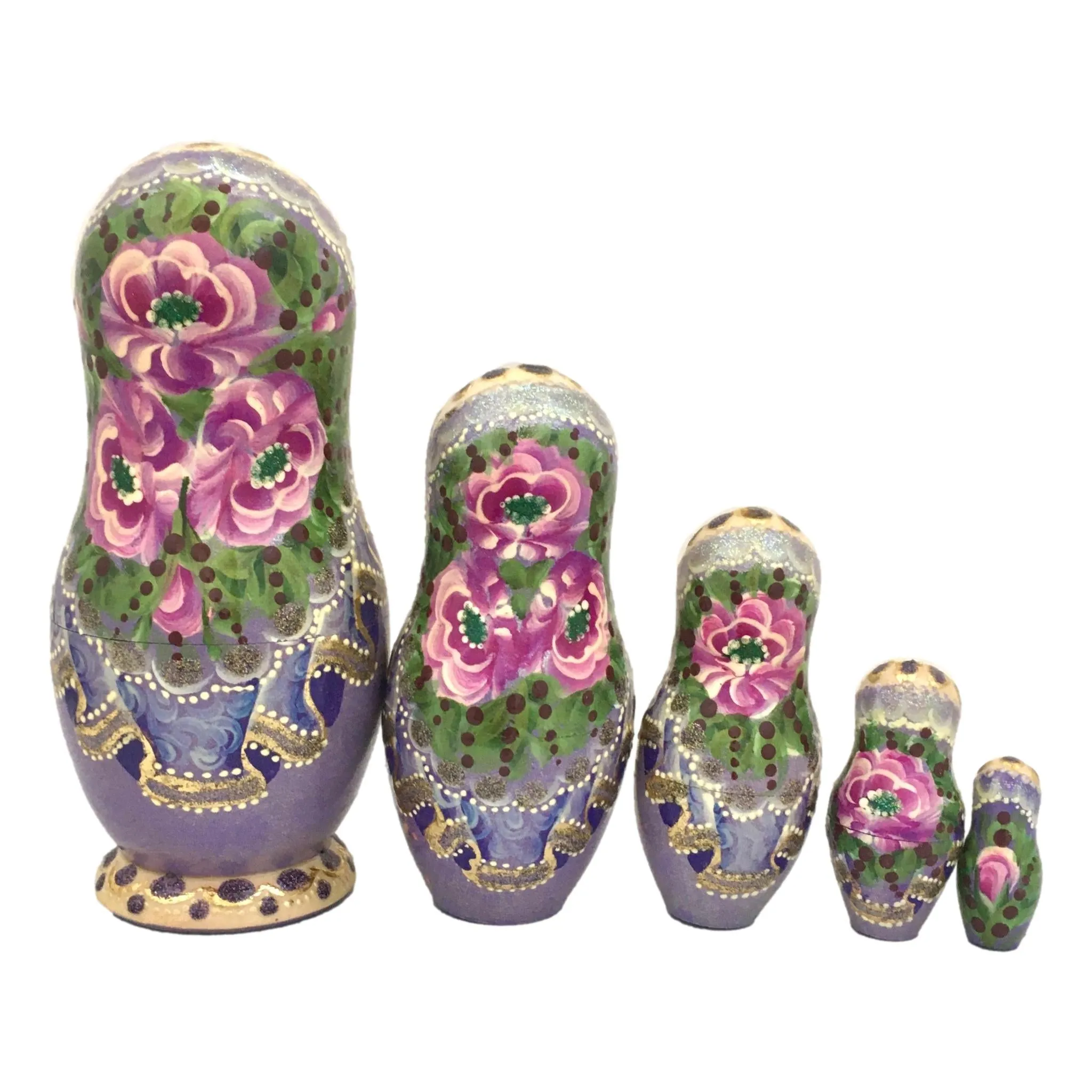 Purple Russian Matryoshka Dolls