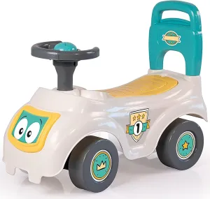 Push Handle, in-Outdoor, Toddlers 12mo  Walk & Drive: Sit N' Ride - potassium performance austere scatter White-Yellow-Green - Foot-to-Floor Ride-On Toy Vehicle, Horn, Storage Seat, 