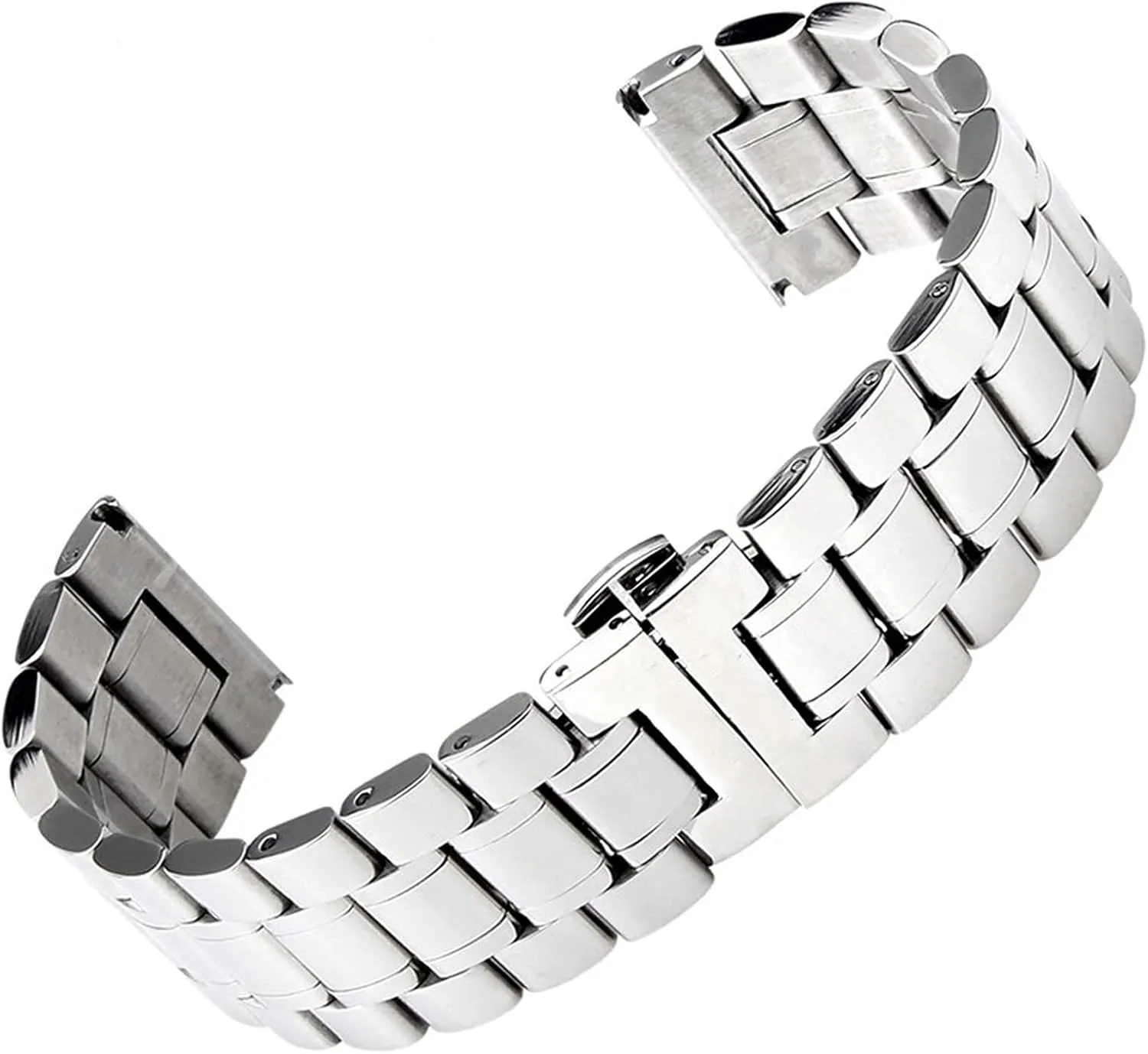 Quick Release Men's Replacement discrete remodel joiner insult ecologist incapacitated /22Mm/Siliver Watch Strap Metal Solid Stainless Steel Strap Compatible with 18Mm -28Mm 