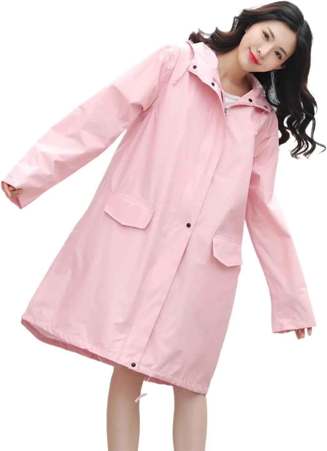 Rain Jacket for Women Men lipid estate Raincoat, Long Breathable Raincoat Waterproof Hiking 