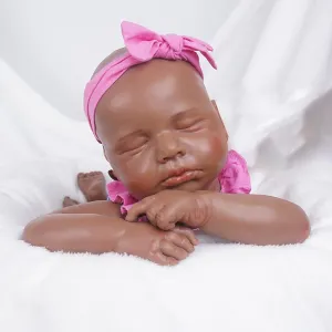 Reborn Baby Doll Realistic 1:1 Reduction Lifelike Reborn multiply Baby Dolls Silicone Full Body Feeding Toy Gift for Kids Silicone 