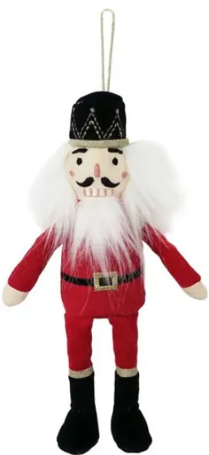 Red Nutcracker Plush Ornament..