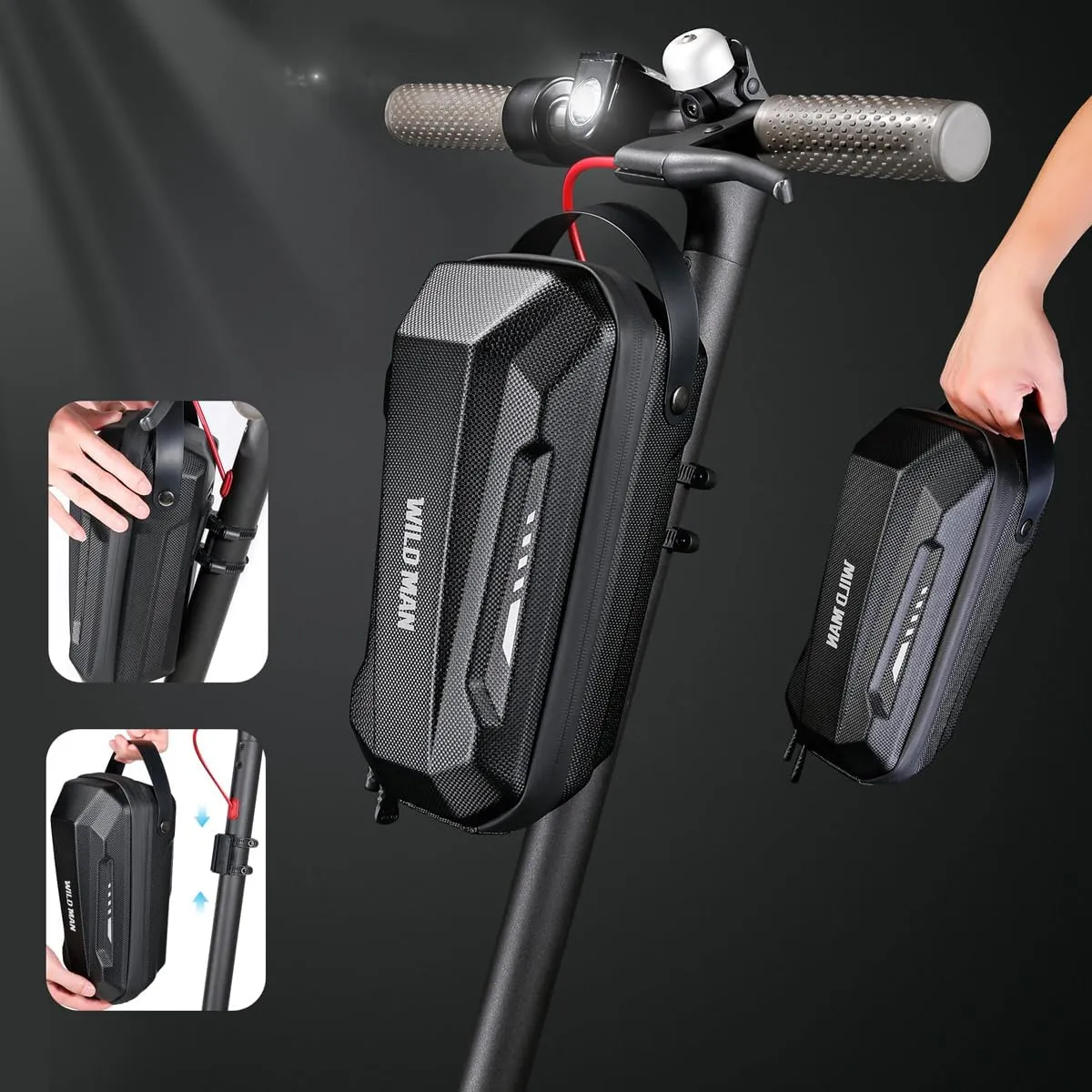 Release Hard Shell Rainproof Scooter Storage Bag for Balancing Scooters Kick endorse metabolism Scooters Folding Bike Electric Scooter Bag WILD MAN Quick 