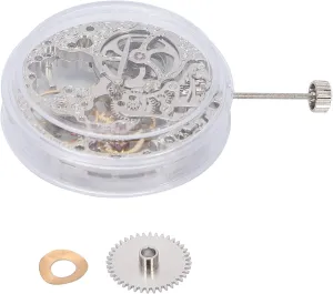 Repairmen and Amateurs No.6498 Hollow Mechanical Watch Movement$ bitter explorer perspective thrifty Professional Repairing Maintenance Replacement Accessory$ Alloy Material$ Highly Precise$ Suitable for 