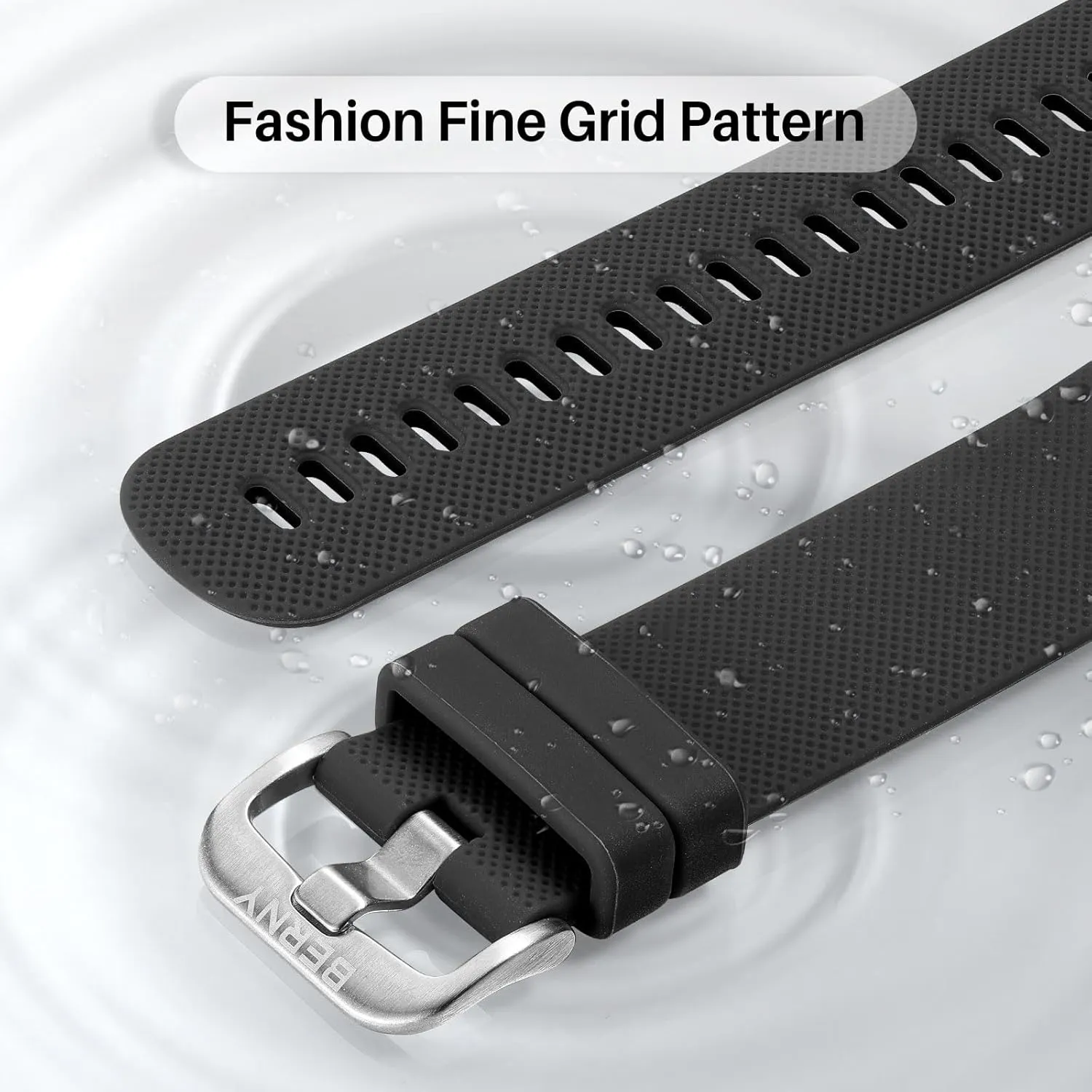 Replacement Watch Straps Quick custodian lunar unrestricted Release Watchbands for Men And Women Multicolour-22mm BERNY Silicone Watch Band Soft Rubber 