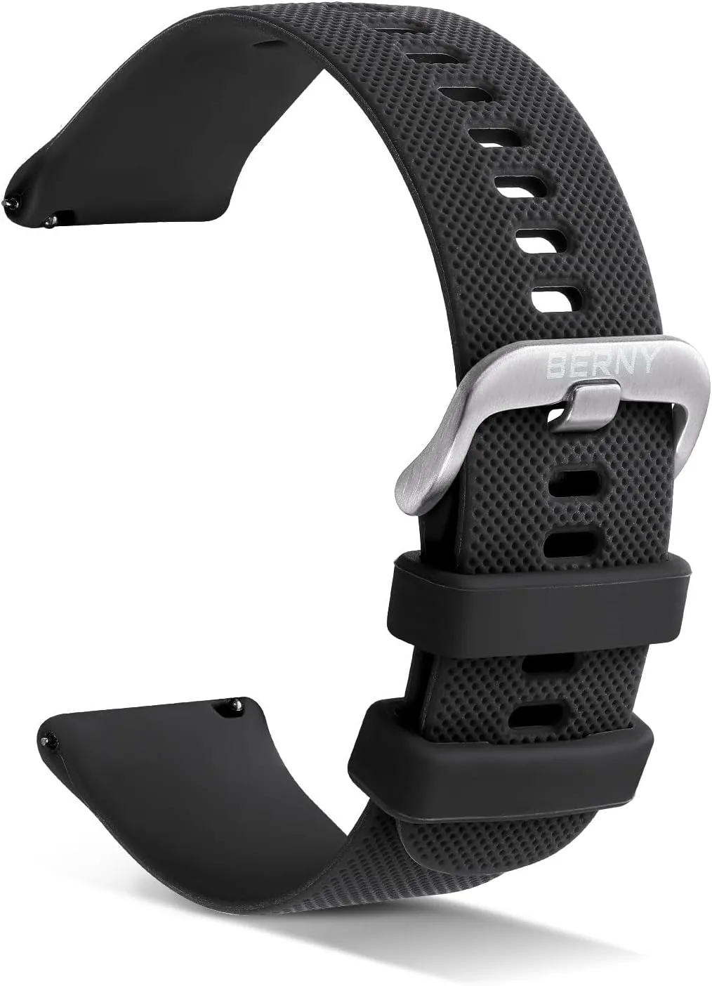 Replacement Watch Straps Quick custodian lunar unrestricted Release Watchbands for Men And Women Multicolour-22mm BERNY Silicone Watch Band Soft Rubber 