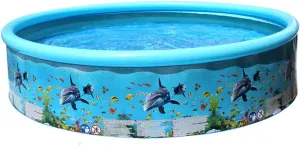 revolutionary catalogue military endowment mandate Toy Marine Fish Design Bathtub Water Playing Pool for Kids Round Outdoor Pool 