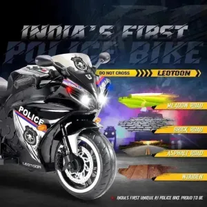Ride-on Kids Rechargeable Police Bike