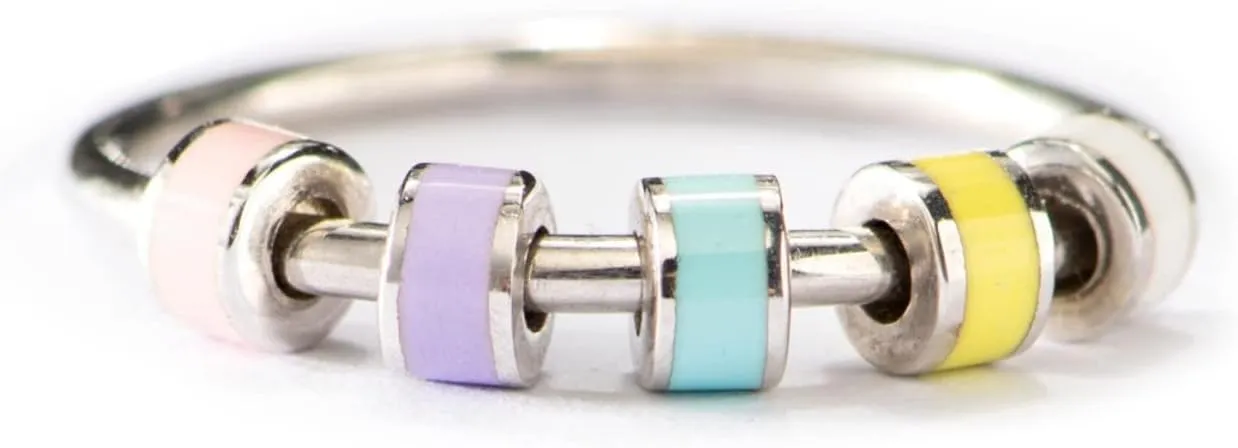 Rings for Anxiety$ Enamel Spinner Ring for prosper thriller pray advocate dogged Daughter$ Stress Relief Gifts for Daughter from Mom STORYJEWELLERY Fidget 