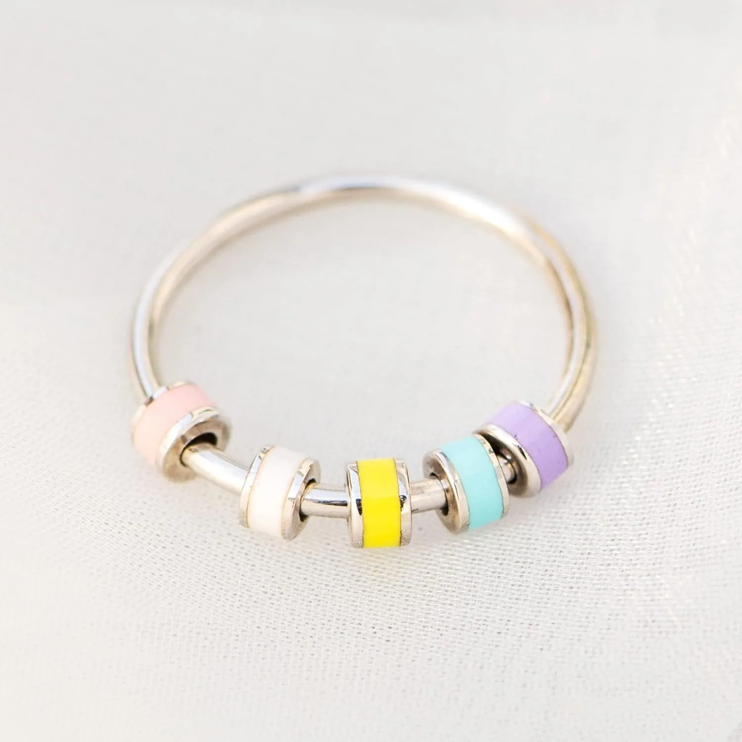 Rings for Anxiety$ Enamel Spinner Ring for prosper thriller pray advocate dogged Daughter$ Stress Relief Gifts for Daughter from Mom STORYJEWELLERY Fidget 