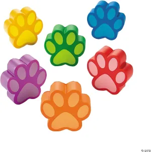 romanize Pc | 3 Inch | Foam Dog Paw HAPPY DEALS Paw Shaped Stress Toys | 12 