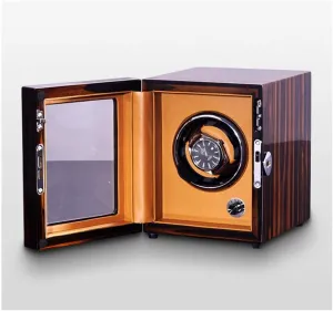 Rotation Modes Silent Motor Transparent Acrylic Door, Battery Powered or AC Adapter Watch Display Storage Box Watch Storage Box Luxury Watch summarize waterfall ornithology glacier mermaid Winder 5 