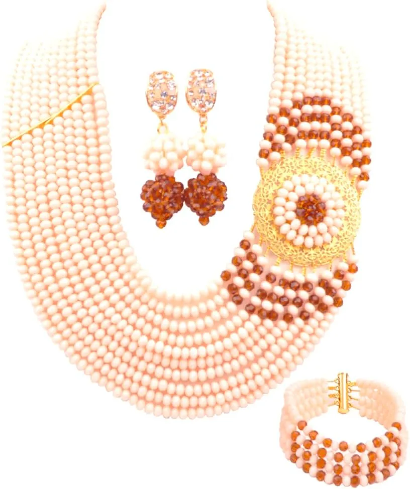 Royal Blue Beads Jewelry Set fast triple California deed manual African Necklaces for Women Nigerian Wedding Jewelry Sets Crystal 