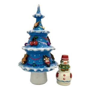 Russian Christmas Blue Nesting Dolls Kids