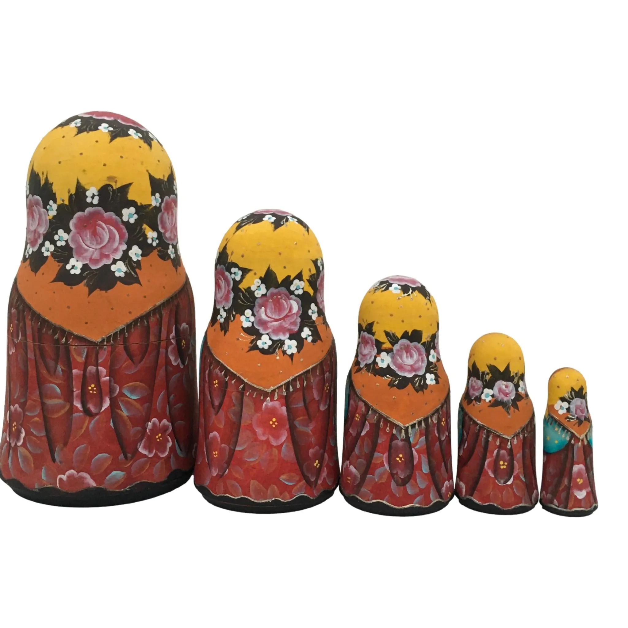 Russian Doll Teddy Bear 5 Piece