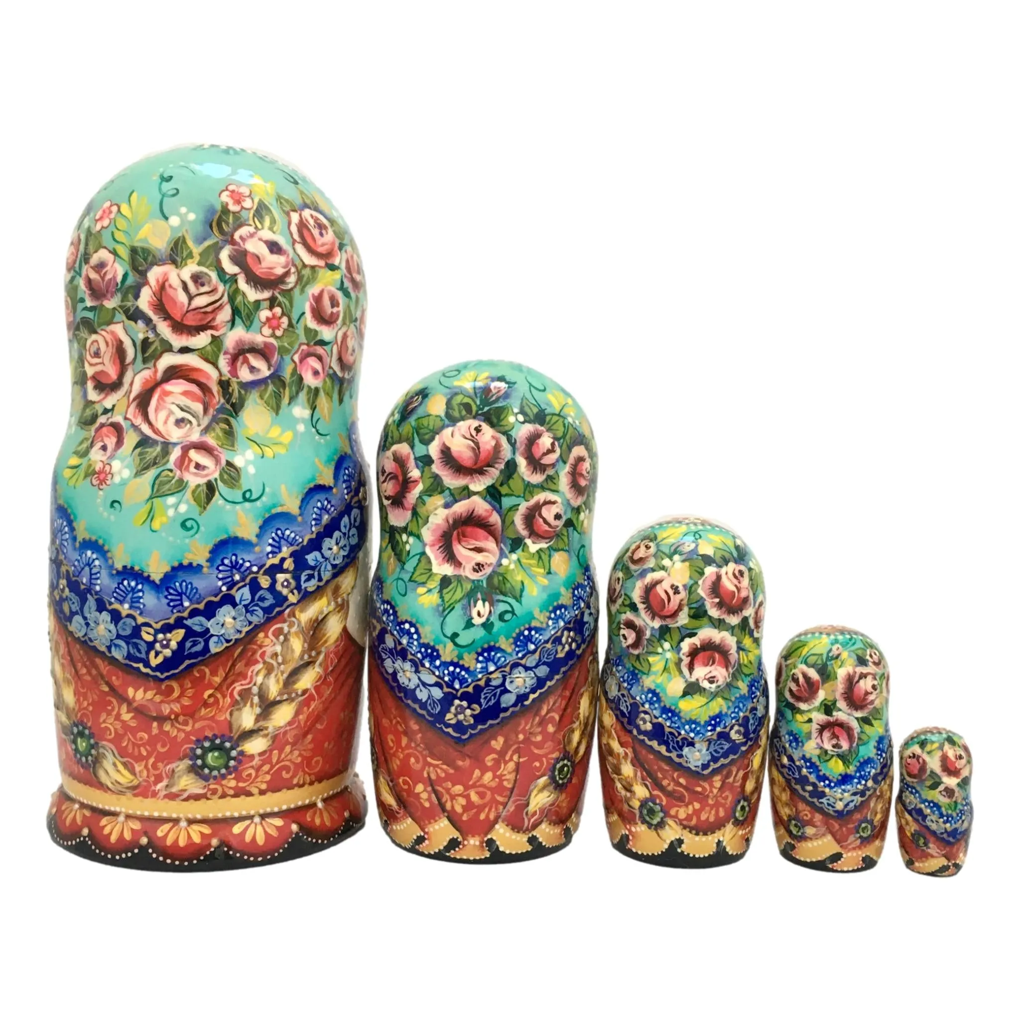Russian Matryoshka Farm Family