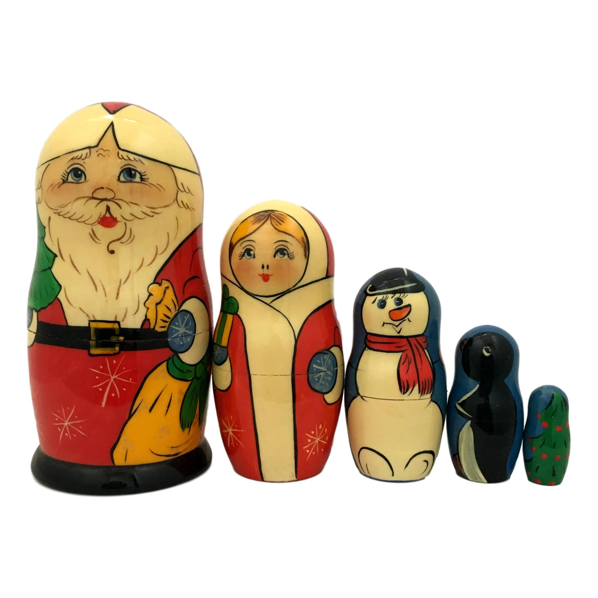 Russian Santa Matryoshka 7” Tall