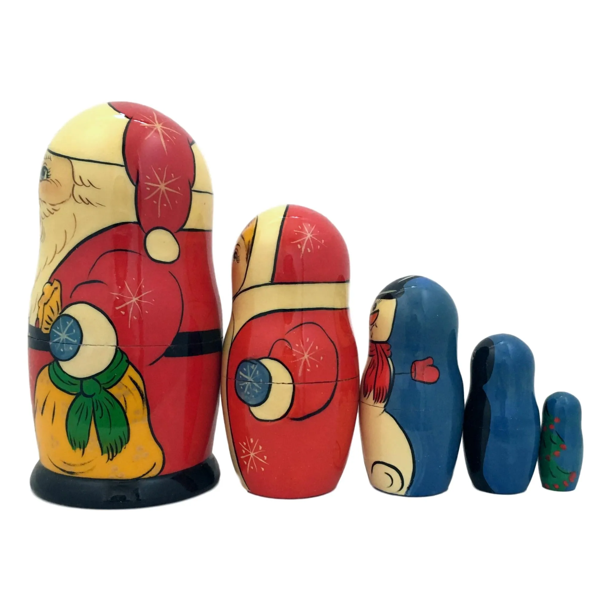 Russian Santa Matryoshka 7” Tall
