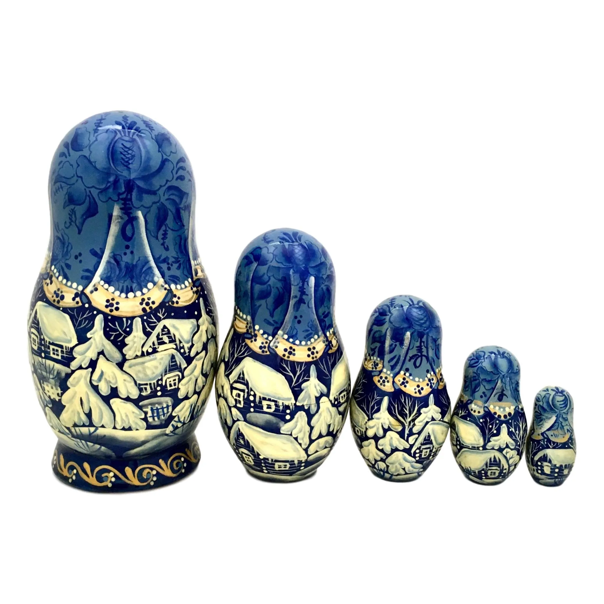 Russian Winter Nesting Dolls
