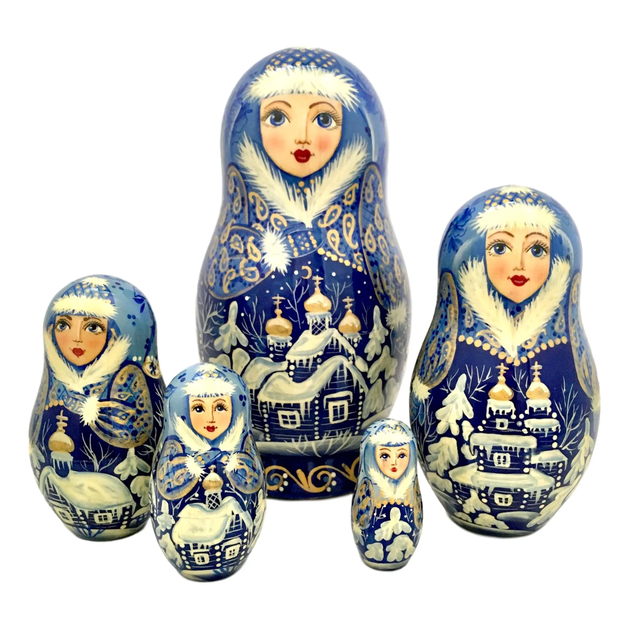Russian Winter Nesting Dolls