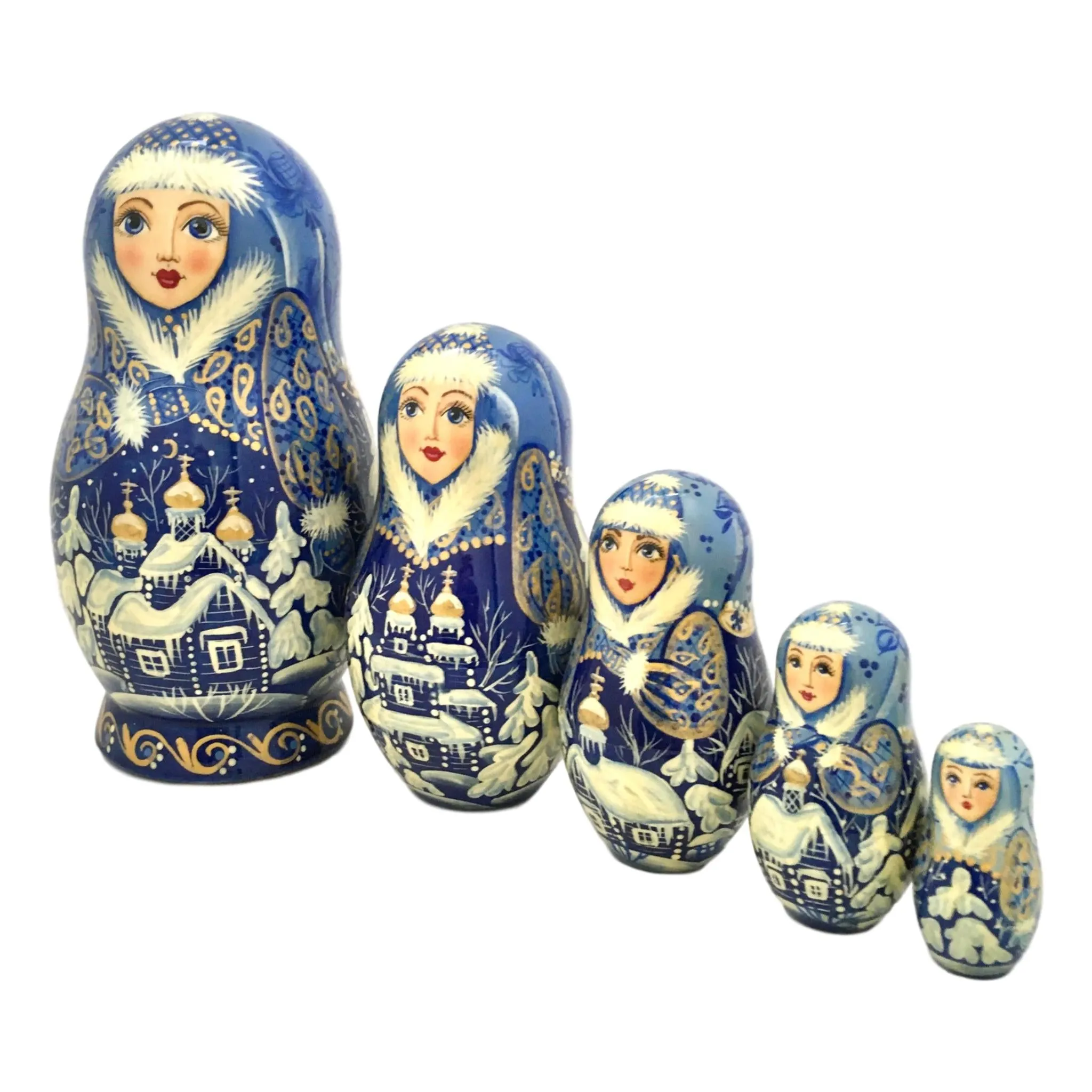Russian Winter Nesting Dolls
