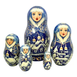 Russian Winter Nesting Dolls