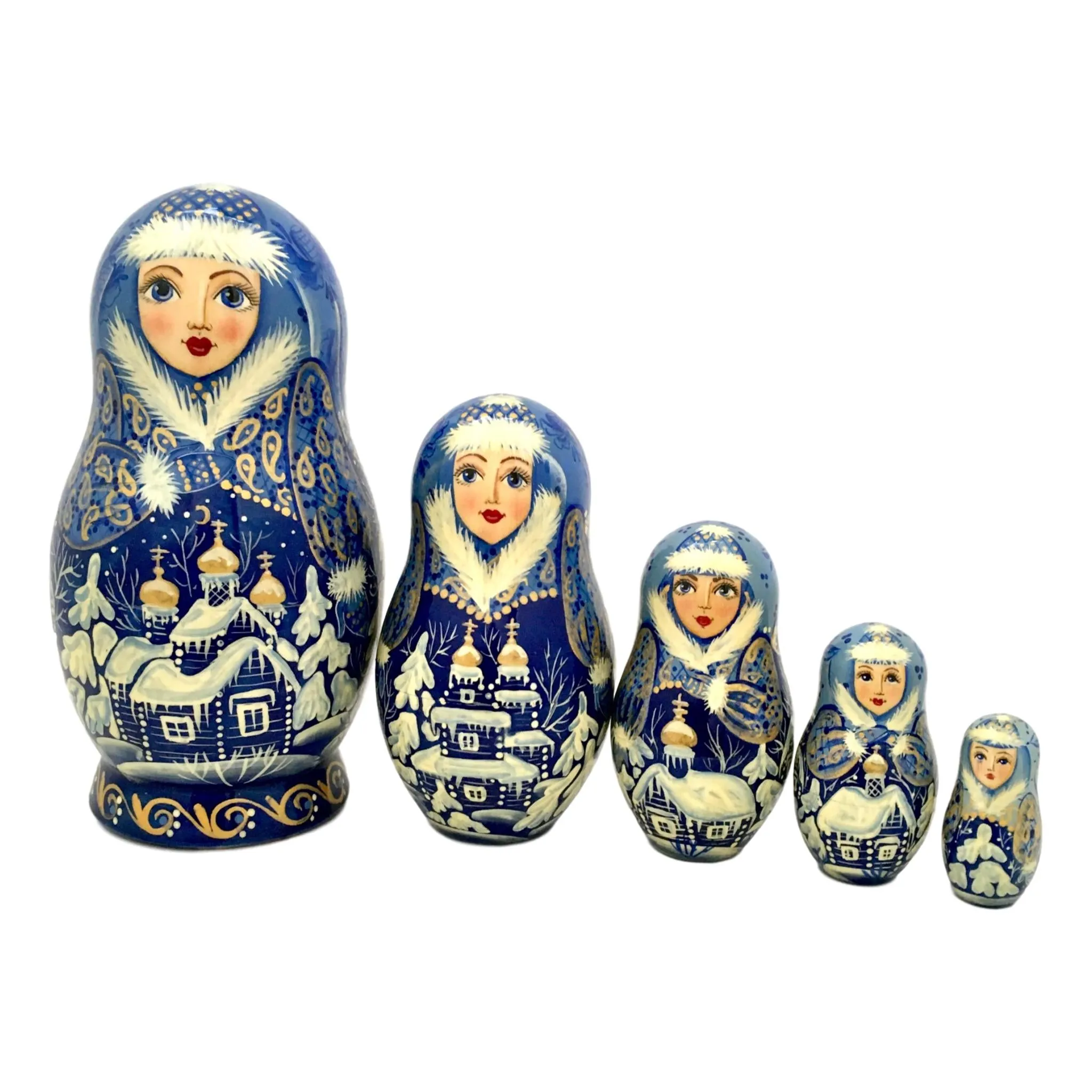 Russian Winter Nesting Dolls