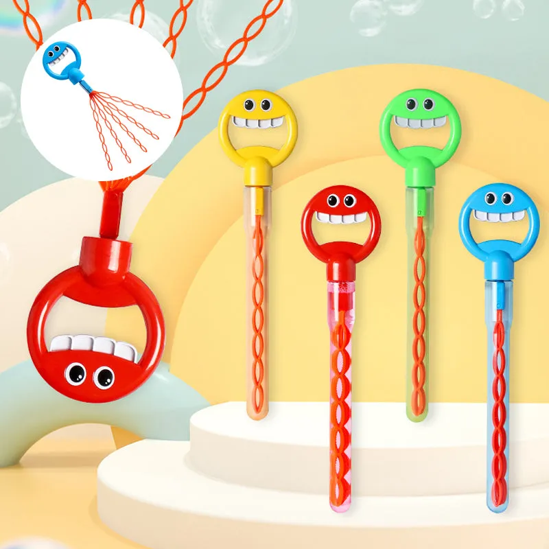 SAKER® 32 Hole Smiling Face Bubble Wand