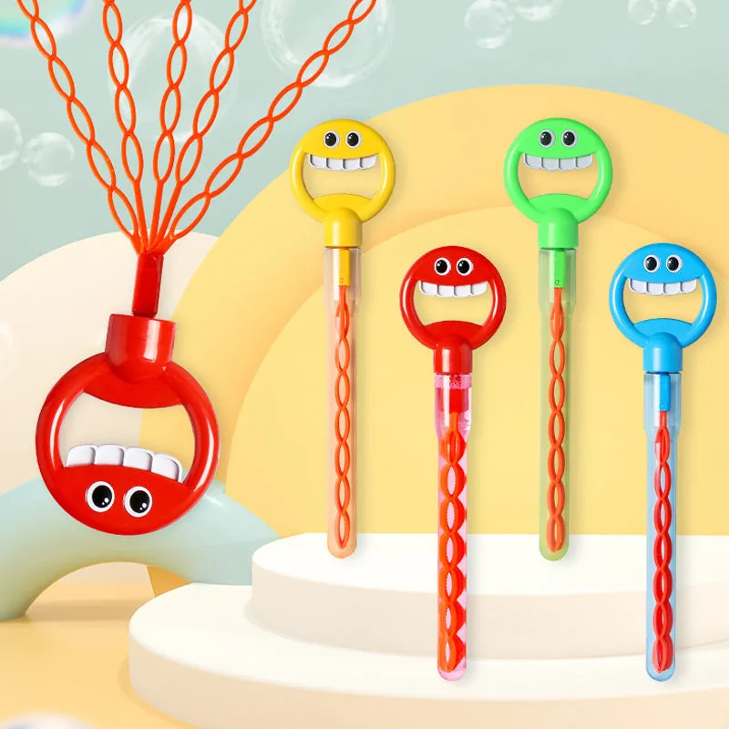 SAKER® 32 Hole Smiling Face Bubble Wand